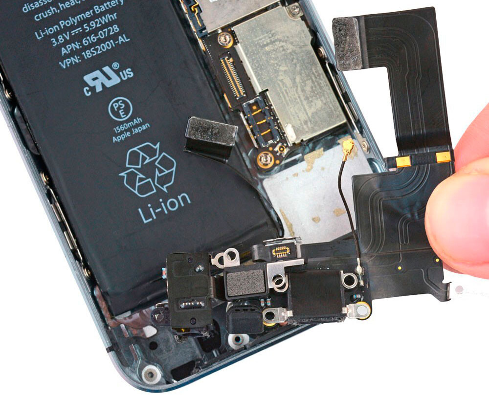 Замена нижнего шлейфа: микрофон, разъём зарядки iPhone X
