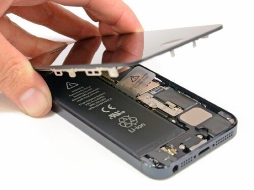 Замена стекла дисплея с рамкой 100% успех iPhone 5S