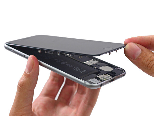 Замена стекла дисплея с рамкой 100% успех iPhone 6 Plus