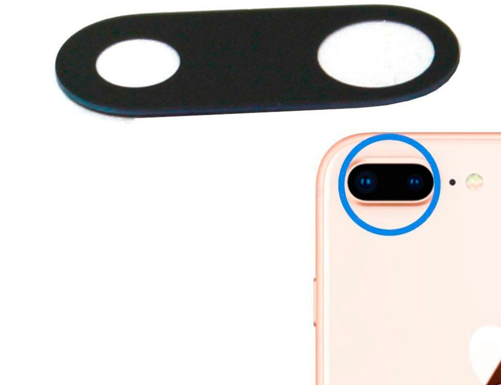 Замена стекла задней камеры iPhone 8 Plus