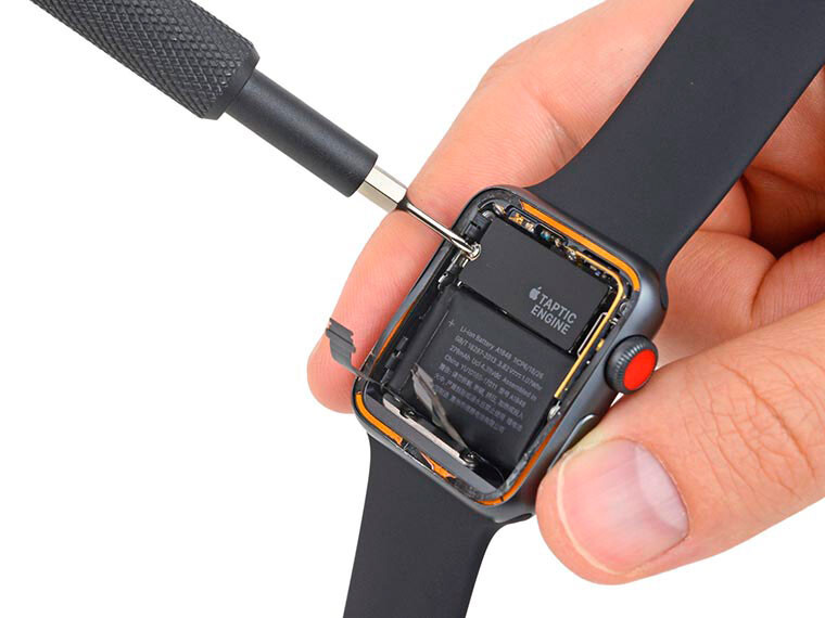 Замена шлейфа датчика гравитации Apple Watch 5