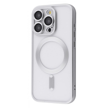 Чохол Metal Matte Case with Magnetic Ring iPhone 15 Pro White titanium