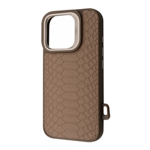 Чохол Kajsa Snake Pattern with Magnetic Ring iPhone 16 Pro Max Desert titanium