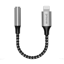Перехідник AUX Proove SoundMesh Lightning to 3.5mm Gray