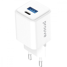 Мережевий зарядний пристрій Proove Pocket GaN 30W (Type-C + USB) White