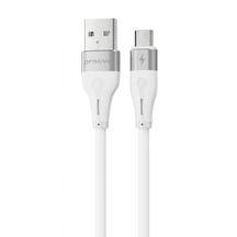 Кабель Proove Soft Silicone USB to Micro USB 2.4A (1m) White