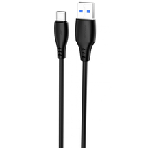 Кабель Proove Simple Silicone USB to Type-C 3A (2m) Black