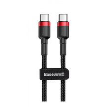 Кабель Baseus Cafule Type-C to Type-C PD 2.0 60W (2m) Red/black