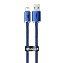 Кабель Baseus Crystal Shine Series Fast Charging Lightning 2.4A (1.2m) Blue