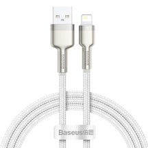 Кабель Baseus Cafule Metal Lightning 2.4A (2m) White