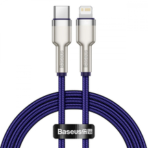 Кабель Baseus Cafule Metal Type-C to Lightning PD 20W (1m) Purple