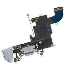 Шлейф (flex) для iPhone 6S space gray с разъемом зарядки и микрофоном Оригинал