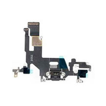 Шлейф (flex) для iPhone 11 black с разъемом зарядки и микрофоном Оригинал