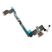 Шлейф (flex) для iPhone ХS Max gold с разъемом зарядки и микрофоном Оригинал