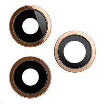 Стекло камеры с ободом и держателем iPhone 12 Pro gold original