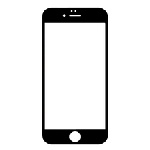 Защитное стекло для iPhone 6/6S Black Full Glue 9D