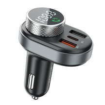 Автомобільний зарядний пристрій Proove FM Launcher Sound Link 30W (PD+QC3.0) Type-C+USB Black