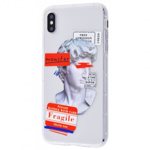 Чехол прозрачный Fragile Apple iPhone XS Max