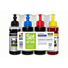 Комплект чорнил ColorWay до Epson EW101 BK/C/M/Y Dye-based 4 x 100 ml (CW-EW101SET01)