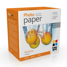 Фотопапір ColorWay глянцевий 200 г/м², 10х15, 500 арк. (PG2005004R)