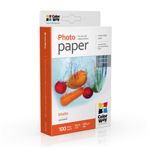Фотопапір ColorWay матовий 220 г/м², 10х15, 100 арк. (PM2201004R)