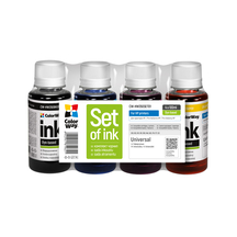 Комплект чорнил ColorWay до HP HW350 BK/C/M/Y Dye-based 4 x 100 ml (CW-HW350SET01)
