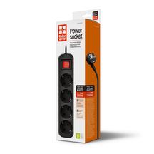 Мережевий фільтр-подовжувач СolorWay 4 розетки/2M Black (CW-PSEA42BK)
