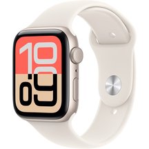 Apple Watch SE 3 GPS 40mm Starlight Aluminium Case with Starlight Sport Band S/M MEH34