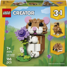 Конструктор LEGO® Creator Чарівний хом'як з квіткою (31376)