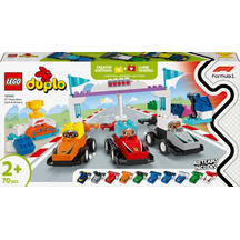 Конструктор LEGO® DUPLO Автомобілі для перегонів і пілоти команд Формули-1 (10445)