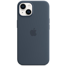 Чохол Apple iPhone 14 Plus Silicone cases MagSafe NO animation Storm Blue