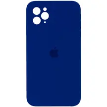 Чохол Apple iPhone 14 Pro Max Silicone cases Full cover close camera Navy Blue