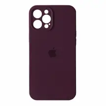 Чохол Apple iPhone 14 Pro Max Silicone cases Full cover close camera Plum