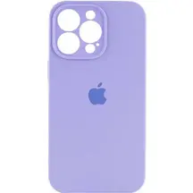 Чохол Apple iPhone 14 Pro Silicone cases Full cover close camera Elegant Violet