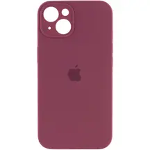 Чохол Apple iPhone 14 Plus Silicone cases Full cover close camera Plum