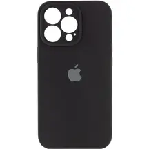 Чохол Apple iPhone 14 Pro Max Silicone cases Full cover close camera Midnight Black