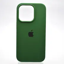 Чохол Apple iPhone 14 Pro Max Silicone cases Full cover open camera Pine Needle Green