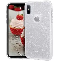 Чехол силиконовый Upex Crystal Glitter Apple iPhone X/XS Silver
