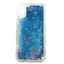 Чехол силиконовый Upex Crystal Glitter Apple iPhone X/XS Blue/Green