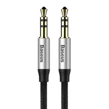 Кабель Baseus Yiven Audio Cable M30 1m Silver+Black (CAM30-BS1)