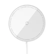 Беспроводное зарядное устройство Baseus Simple Mini3 Magnetic Wireless Charger 15W Silver (CCJJ040012)