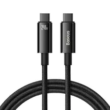 Кабель Baseus Tungsten Gold Fast Charging Data Cable Type-C to Type-C 240W 2m Black (CAWJ040101)
