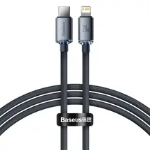 Кабель Baseus Crystal Shine Series Fast Charging Data Cable Type-C to iP 20W 1.2m Black (CAJY000201)