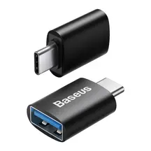 Перехідник Baseus Ingenuity Series Mini OTG Adaptor Type-C to USB-A 3.1 Black (ZJJQ000001)