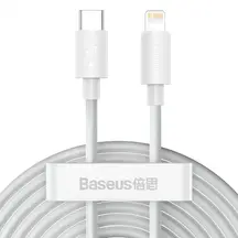 Кабель Baseus Simple Wisdom Data Cable Kit Type-C to iP PD 20W (2PCS/Set) 1.5m White (TZCATLZJ-02)