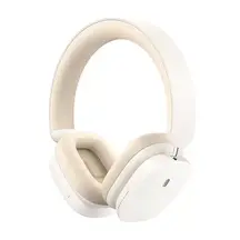 Беспроводные наушники Baseus Bowie H1 Noise-Cancelling Wireless Headphones Rice White (NGTW230002), Цвет: Белый, Оригинальное название цвета: White