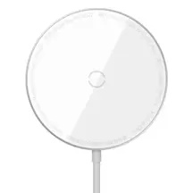 Беспроводное зарядное устройство Baseus Simple Mini Magnetic Wireless Charger White (WXJK-F02)