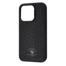 Чехол кожаный POLO Knight (Leather) iPhone 15 Pro black