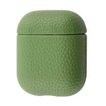 Чехол Leather Case AirPods 1/2 olive, Колір: Зелений, Оригінальна назва кольору: Olive