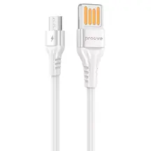Кабель Proove Double Way Silicone Micro USB 2.4A (1m) white (CCDS20001302)